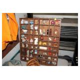 WOODEN CASE WITH MINIATURES