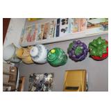 LOT OF COLLECTIBLE JARS,ETC