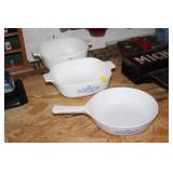 3 PIECES OF CORNINGWARE