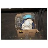 BOX OF GLASSWARE