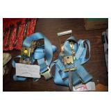 PAIR OF CAR TIRE RATCHET TIE DOWNS