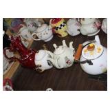 LOT OF COLLECTIBLE TEA POTS