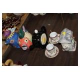LOT OF COLLECTIBLE TEA POTS
