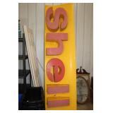 LARGE SHELL ADVERTISMENT SIGN, 30X106