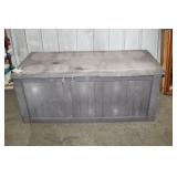 LARGE OUTDOOR STORAGE CHEST, 60X29X25"