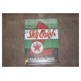SKY CHIEF TEXACO METAL SIGN