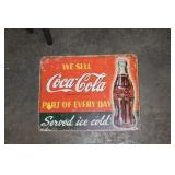 COCA COLA METAL SIGN