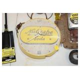 VINTAGE NUGRABE SODA CLOCK,8"