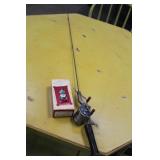 VINTAGE FISHING POLE,LEUR,HALLMARK ORNAMENT