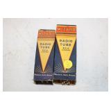 2 VINTAGE WIZARD RADIO TUBES