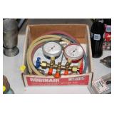 BOX OF ROBINAR MANIFOLD GAUGES