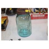 VINTAGE BLUE BALL JAR