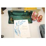 JESUS CALLING BOOKING,NESTING DOLLS & SNUFFER