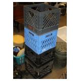 4 MILK CRATES