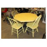 40" DINING TABLE & 4 CHAIRS