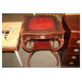 ORNATE OCCASIONAL TABLE, 22X22X28