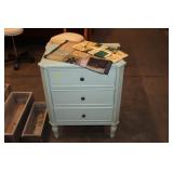 3 DRAWER  CABINET & TAPESTRY DECOR,POUCH