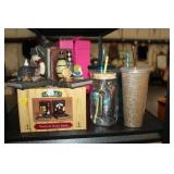 NAUTICAL BOOKENDS & DRINKING CUPS