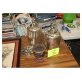 2 HANGING LIGHT FIXTURES & CAMP GRILL