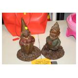2 VINTAGE TOM CLARKE GNOMES