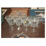 9 STEMS WITH GOLD RIM