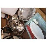 SILVER TRAYS,ETC