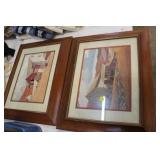 2 FRAMED PRINTS, 16X20