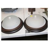 2 CEILING LIGHT FIXTURES