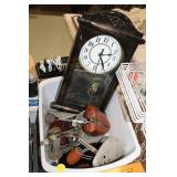 CLOCK,SHOE STRETCHER &TOTE