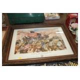 FRAMED PRINT, 28X222