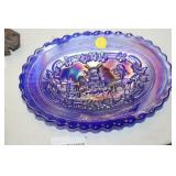 IMPERIAL BLUE CARNIVAL PLATTER