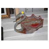 GLASS SWAN DECOR