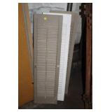 3  DOUBLE LOUVERED SHUTTERS.36" TALL