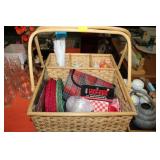PICNIC BASKET & ITEMS