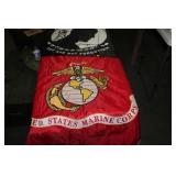 POWMIA FLAG & USMC FLAG