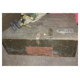 WOODEN MILITARY TRUNK
