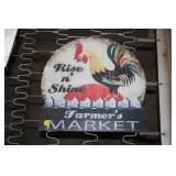 FARMERS MARKET METAL SIGN