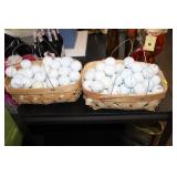 2 BASKETS OF GOLF BALLS
