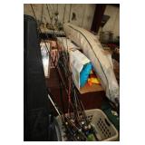 VARIOUS FISHING POLES