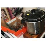 CROCK POT & CANDLE HOLDERS
