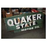 VINTAGE QUAKER STATE METAL SIGN,70X36