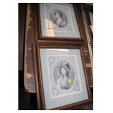 2 FRAMED PRINTS, 15X17