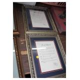 2 FRAMED PRINTS, 14X17