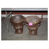 2 PLANTERS, 17" TALL