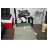 SMALL HEATER/PROPANE BOTTLES & COVER