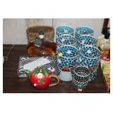 LOT OF GLASSWARE & DECOR
