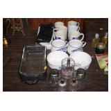 LOT OF GLASSWARE & DECOR