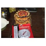 2 THERMOMETERS & HOT HOLDERS