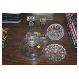 LOT OF GLASSWARE,CRYSTAL ,ETC