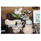 LOT OF GLASSWARE & DECOR